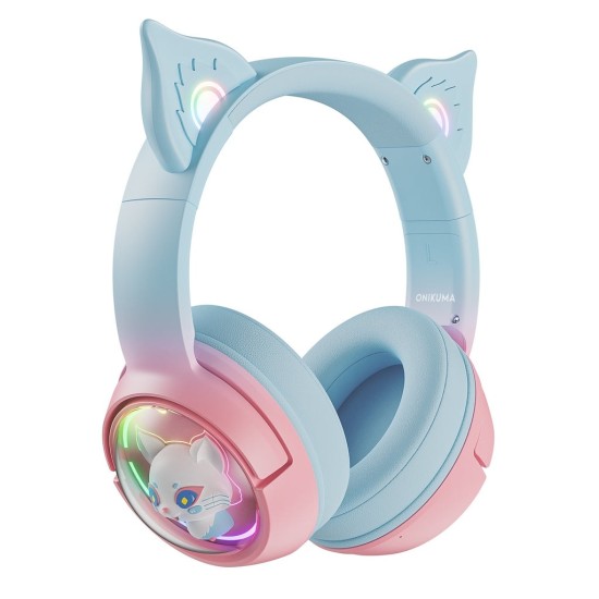 ONIKUMA B5 RGB Cat Ear Tri-Mode Wireless Gaming Headset