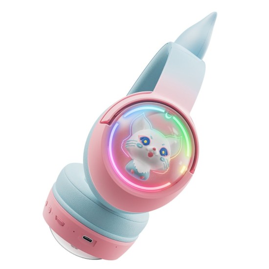 ONIKUMA B5 RGB Cat Ear Tri-Mode Wireless Gaming Headset