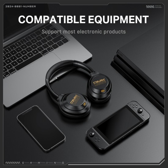 ONIKUMA GT811 Head-mounted Dual Noise Reduction Wireless Bluetooth Earphone