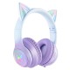 Onikuma B90 RGB Cat Ear Bluetooth 5.0 Wireless Gaming Headset- Purple