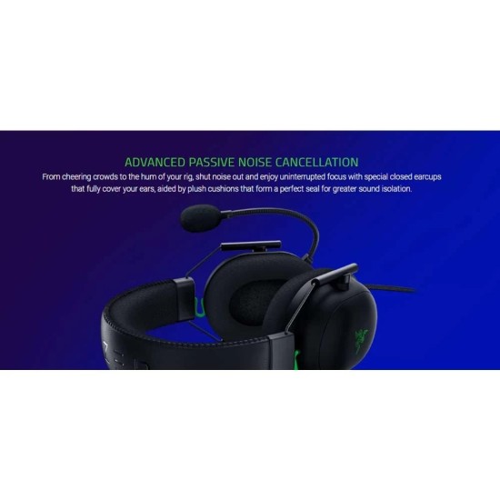 Razer BlackShark V2 Black Wired Gaming Headphone With USB Sound Card
