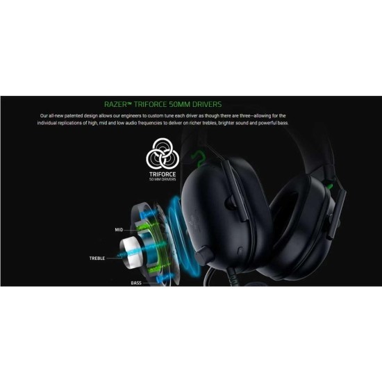 Razer BlackShark V2 X Black Wired Gaming Headphone (Global)