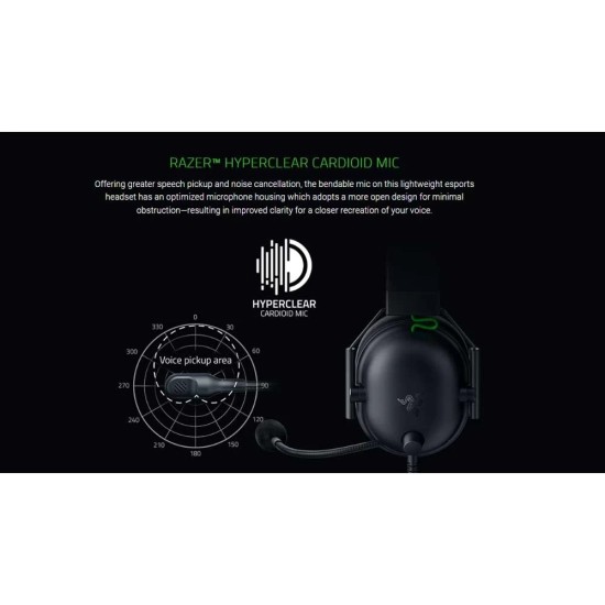 Razer BlackShark V2 X Black Wired Gaming Headphone (Global)