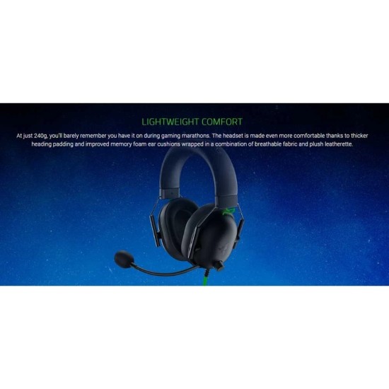 Razer BlackShark V2 X Black Wired Gaming Headphone (Global)